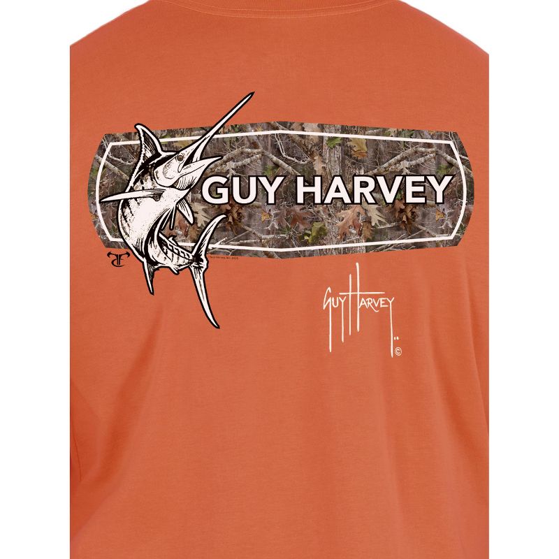 Guy harvey Men's Jumping Marlin II Realtree Short Sleeve Pocket T-Shirt, 3 of 5