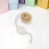 Unique Bargains Ribbon Gold-Edged Fishtail Organza Simple Style Polyester 354.33"x1.57" 1 Pc - 2 of 3
