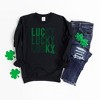Simply Sage Market Women's Graphic Sweatshirt Lucky Stacked Distressed - 3 of 3