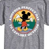 Men's - Disney - Perfect Day Explore Outside Short Sleeve Graphic T-Shirt - 2 of 4