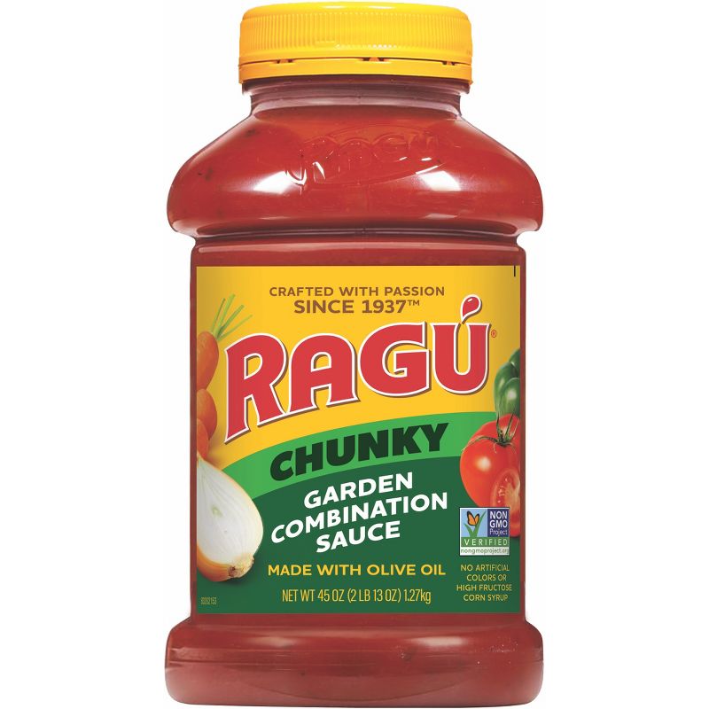 Ragu Chunky Garden Combination Pasta Sauce - 45oz, 1 of 9