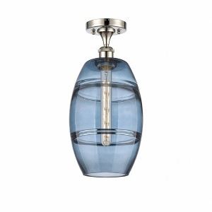 Vaz - 1 Light Semi-Flush Mount In Industrial Style-11.13 Inches Tall and 8 Inches Wide - 1 of 1