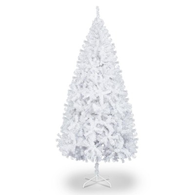 NAYSAYE 5FT Unlit Artificial Christmas Tree 480 Branch Tips Full Lush Design for Home Holiday Decor, White, 31.5"*31.5"*60"