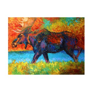 Trademark Fine Art -Marion Rose 'Moose EBSQ' Canvas Art - 1 of 4