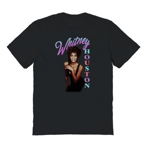 Whitney Houston Men's Pop Whitney Short Sleeve Graphic Cotton T-Shirt - 1 of 1