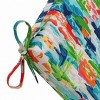 36.5" x 18" Outdoor/Indoor Squared Chair Pad Abstract Reflections Multi Blue - Pillow Perfect - 4 of 4