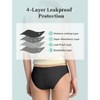 TIICHOO Period Panties for Teens Seamless Menstrual Leakproof Underwear for Girls Pack of 5 - 4 of 4