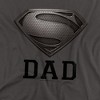 Man Of Steel Dad Of Steel Charcoal Adult T-Shirt - 2 of 4