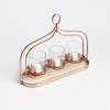 Plum & Post Amara 3-Candle Hurricane - 2 of 4