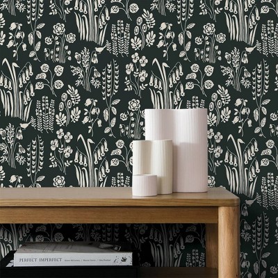Black : Wallpaper : Removable Peel & Stick Wallpaper : Target