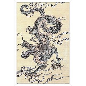 Trends International Japanese Dragon Framed Wall Poster Prints - 1 of 4