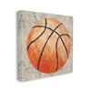 Stupell Industries Rustic Sports Basketball Canvas Art - 2 of 4