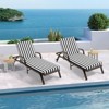EROMMY Outdoor Chaise Lounge Chair Cushion(set of 2) - 2 of 4