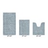 Lux Premium 100% Cotton  Ultra-Soft Tufted Solid Reversible 3 Piece Bath Rug Set, Water-Absorbent, Durable, Machine Washable Bathroom Rug - 2 of 4