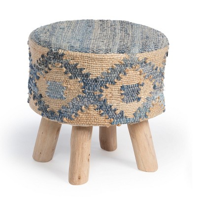 Park Hill Collection Hemp and Recycled Denim Stool