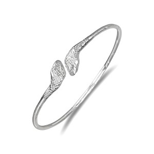 Better Jewelry, Snake Ends .925 Sterling Silver West Indian Bangle, 1 piece - 1 of 3
