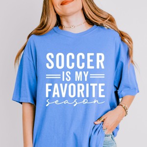 Simply Sage Market Soccer Is My Favorite Season Garment Dyed Tee - 1 of 4