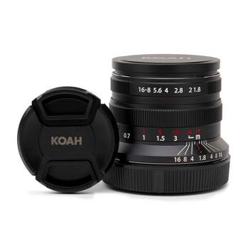 Koah Artisans 55mm f/1.8 Large Aperture Manual Focus Lens for Sony E (Black)