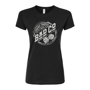 Women's - Bad Company - Straight Shooter 1975 Fitted Graphic T-Shirt - 1 of 3