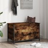 vidaXL Storage Bench Smoked Oak 31.5 in.x16.7 in.x19.7 in. Engineered Wood - 3 of 4