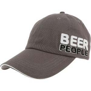Pavilion Gift Company - Beer People - Dark Gray Adjustable Hat - Hats - 1 of 4