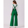 INSPIRE CHIC Women's Casual Office Adjustable Straps Wide Leg Jumpsuits - 3 of 4