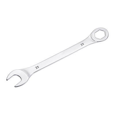 Unique Bargains High Carbon Steel Metric Offset 6-Point End and Angled Open-End Thin Combination Wrench