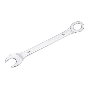 Unique Bargains High Carbon Steel Metric Offset 6-Point End and Angled Open-End Thin Combination Wrench - 1 of 4