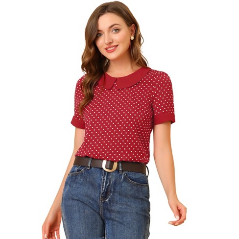 polka dot blouses