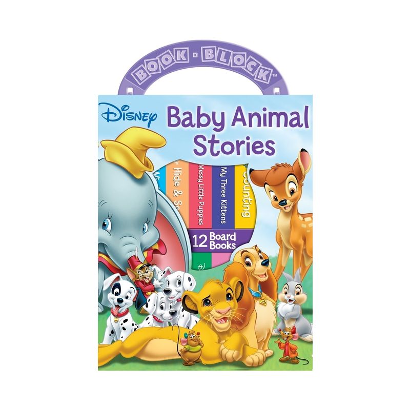 Disney Baby Animal Stories: My First Library 12 Board Book Block Set - By Various ( Board Book ), 1 of 18