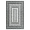8x10 Large Machine Washable Rug Modern Bordered Living Room Rug Soft Ultra-Thin Braided Print Rug Non Slip Non Shedding Stain Resistant Indoor Carpet - 4 of 4