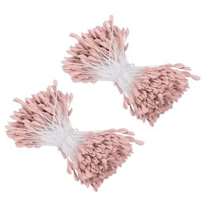 Unique Bargains DIY Craft Handmade Decorative Double Heads Artificial Flower Stamens 680 Pcs - 1 of 4