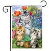 Briarwood Lane Garden Flag 18x12.5 For Outdoor Garden Cats Spring Garden Flag Flag For Spring Garden Flag Flags For Outside - 2 of 4