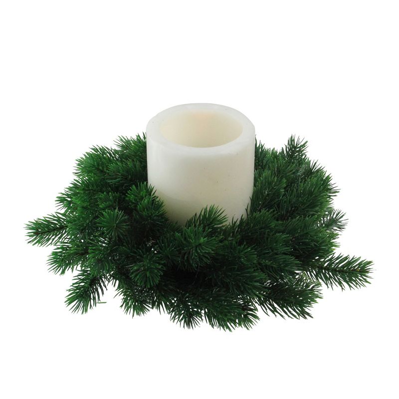 Northlight 12" Unlit Green Pine Artificial Christmas Wreath, 2 of 4