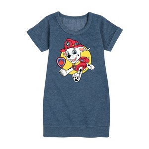 - Paw Patrol - Marshall Sketch Graphic Short Sleeve Fleece Dress - 1 of 4