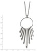 Chisel Stainless Steel Polished Circle with Bars Pendant on a 20" Cable Chain Necklace - 3 of 3