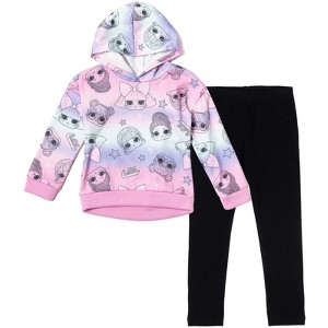 L.O.L. Surprise! Diva Drag Racer Bon Bon Fierce Fleece Pullover Hoodie and Leggings Outfit Set Little Kid to Big Kid - 1 of 4