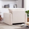 NicBex Chenille Oversized Accent Chair,Upholstered Living Room Chairs with Open Backrest,Modern Armchair,Accent Chairs for Living Room - 4 of 4