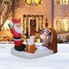 A Holiday Company 6ft Wide Animated Snowball Fight, 4.5 ft Tall, Multi - 2 of 4