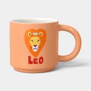 15 fl oz Zodiac Leo Mug Orange - Room Essentials™ : Target