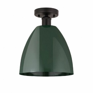 Plymouth Dome - 1 Light Semi-Flush Mount In Industrial Style-12.88 Inches Tall and 9 Inches Wide - 1 of 1