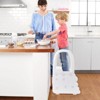 Whizmax Toddler 2-Step Stool with Handrails, Kids Step Stool for Bathroom Sink and Toilet Potty Training Kitchen Counter, Toddler Step ladder - 3 of 4