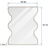 GlasFlength Decorative Wall Mirrors 29.5*35.4 Inch Bathroom Mirror Modern Wall Decor, Unique Style, for Entryway, Bedroom,Living Room, Washroom, Gold - 3 of 4