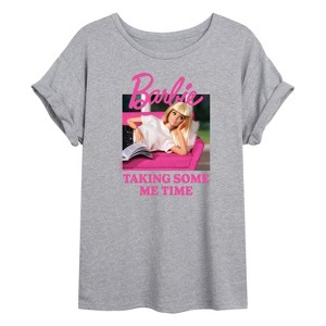 Women's - Barbie - Taking Some Me Time Oversized Graphic T-Shirt - 1 of 4