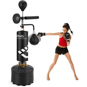 Coucheta Punching Bag with Stand for Adult with Relax Bar, Speed Bag and Hitting, 5 in 1 Heavy Boxing Bag Freestanding, Kickboxing Bag - 1 of 4