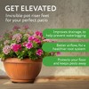 Impresa 40 Pack Standard Size Pot Feet for Outdoor Planters - Invisible Plant Risers - 3/4" Elevators - 2 of 4