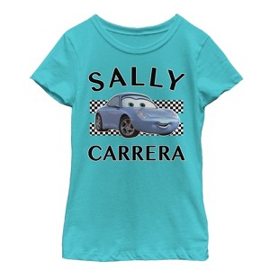 Girl's Cars Sally Carrera Portrait T-Shirt - 1 of 3