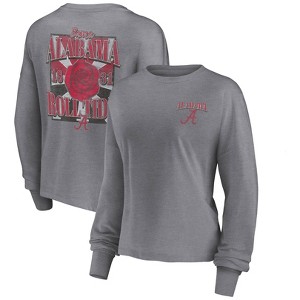 NCAA Alabama Crimson Tide Women's Gray Long Sleeve T-Shirt - 1 of 3
