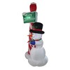 Northlight 6' Inflatable Lighted Snowman with Merry Christmas Sign Christmas Yard Art Decoration - 2 of 3