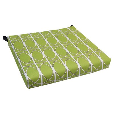Blazing Needles, 20-inch by 19-inch Patterned Outdoor Chair Cushion